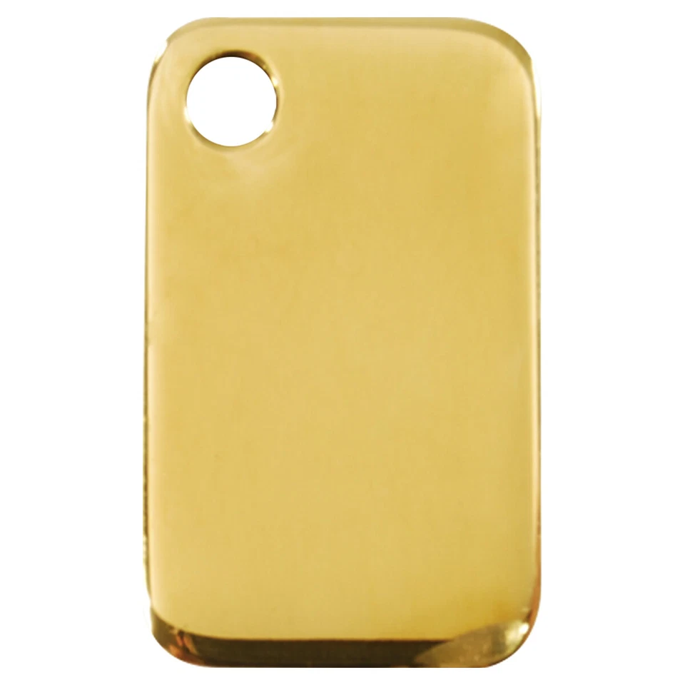 RedDingo Medaglietta Per Cani In Ottone Rettangolare Incisa Personalizzata - Immagine 1 di 1