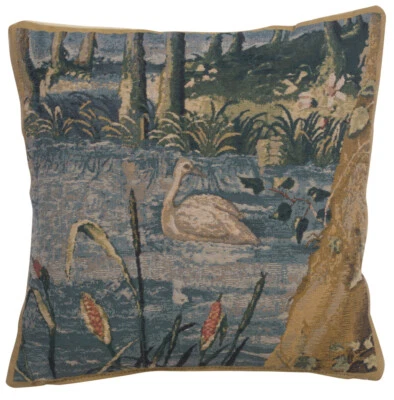 Majestic Wilderness: New Wawel Forest Belgian Tapestry Pillow Covers - Image 1 of 4