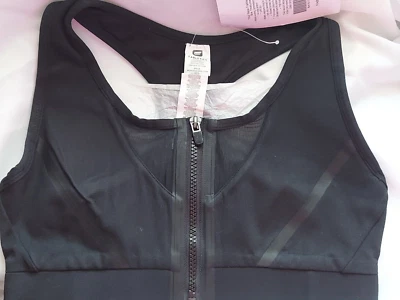 Nuevo con etiquetas Sujetador deportivo Fabletics Emmy cremallera frontal alto impacto malla negra extra pequeño 4 Foto 1 de 4
