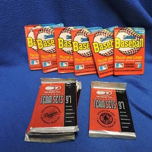 Miscellaneous lot of Donruss 1988 and 1997 Team Set Baseball Unopened Packs - Picture 1 of 7