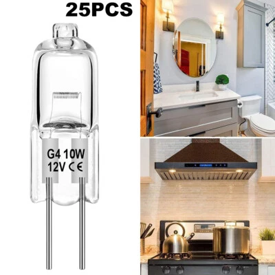 25Pcs 10W 10 WATT G4 Bi-Pin Base Bulbs Low Voltage Replacement Lamps 12V - Image 1 of 4