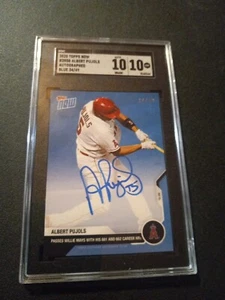 2020 Topps Now Auto Albert Pujols/49 SGC 10 - Picture 1 of 4