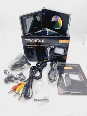 Teknique Digital Video Camcorder Slim 2.4" Screen 360` Screen 12MP Model 4xZoom - Image 1 of 4