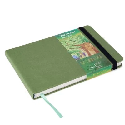 Watercolor Journal 8.25x5.5 140 LB 300 GSM Cotton Paper Cold Press 24 Sheets ... - Image 1 of 4