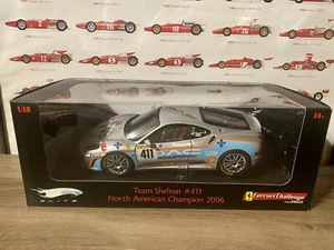 Hotwheels Ferrari Elite 430 Challenge 411 Silver 1/18 RARE HTF F430 Team Shelton - Picture 1 of 1