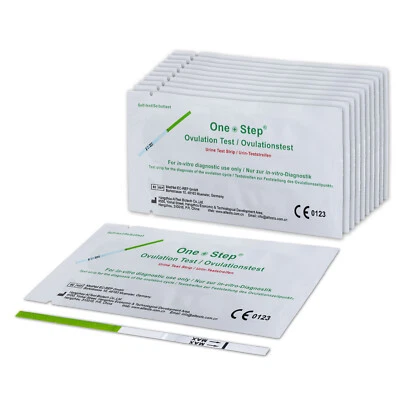 50 Ovulation Fertility Tests Home Urine Test Kits 30mIU Sensitivity ONE STEP