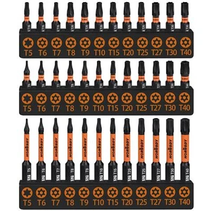 Torx Bit Set 36pcs Security Torx Bit Set Tamper Proof Star Bits - Picture 1 of 9