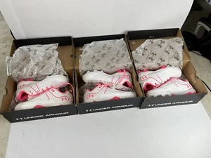 Lote 3 botines blancos Under Armour Glyde RM Jr. 3024331-100 niñas talla 5 años 5,5 años 6 años - Imagen 1 de 15