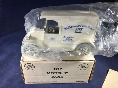 T1-37 ERTL ESCALA 1:38 BANCO FUNDIDO A PRESIÓN - FORD MODELO T 1917 - NUEVO EN CAJA - ANTIGUO MOLDE DE MANTEQUILLA Foto 1 de 4