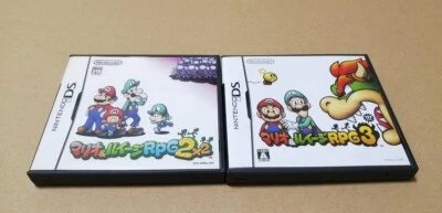 Lot 2 Mario and Luigi RPG 2×2 & 3 set Nintendo DS NDS From Japan Tested - Image 1 of 4