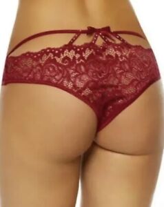 Bnwt Ann Summers  Crotchless Red Briefs Knickers Size Med 12-14