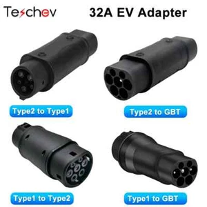 Type 1 to Type 2 Adapter Electric Vehicle Charger Type 2 to Type 1 AC Adaptor - Picture 1 of 21