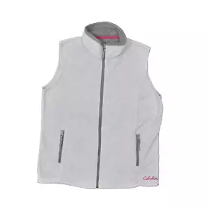 Cabela's Women's Size M Fleece Basic Vest Gray Polyester Zip Sleeveless Solid - Picture 1 of 8