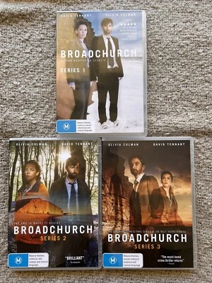 Broadchurch DVD серии 1 2 и 3 полный Оливия Колман Дэвид Теннант Великобритании детектив - Изображение 1 из 4