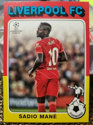 Sadio Mane 2021-22 Topps UEFA Champions League 1975 Top Footballers Liverpool FC Foto 1 de 2
