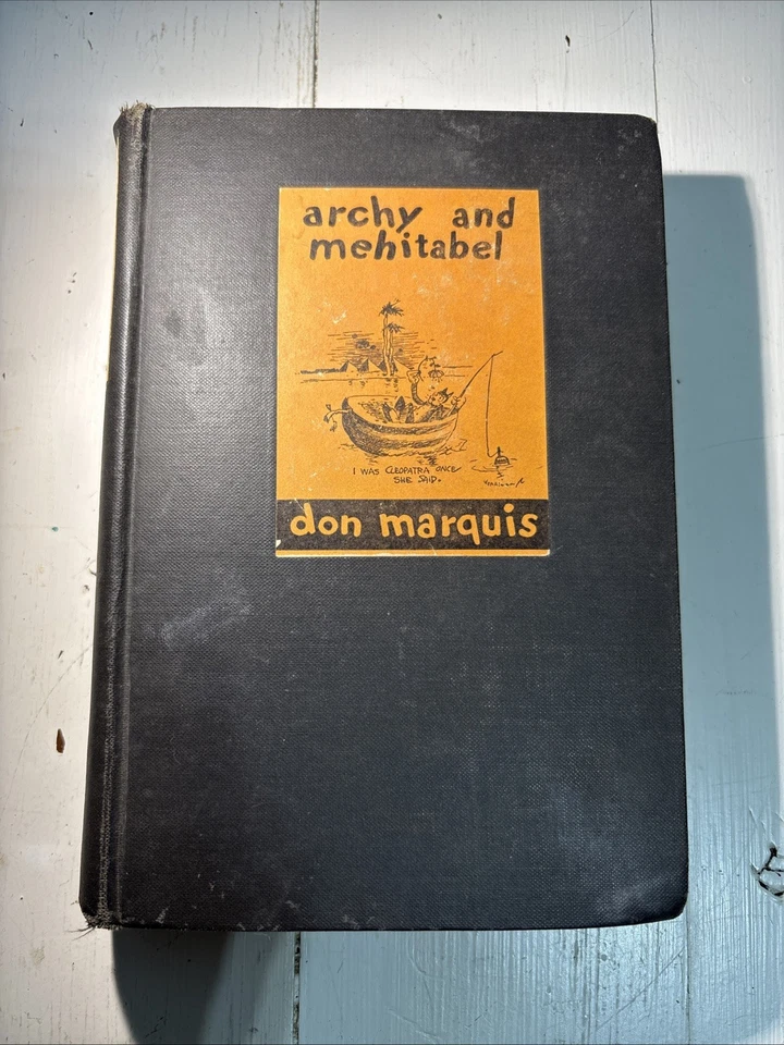 Vintage Archy and Mehitabel by Don Marquis 1934 Hard Cover Collectible Book - Image 1 of 4