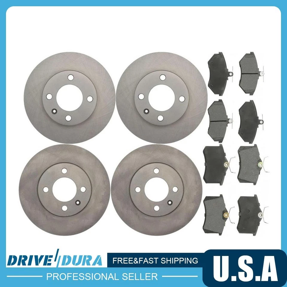 Kit de pastillas de freno de disco delanteras y traseras para Volkswagen Quantum Foto 1 de 4