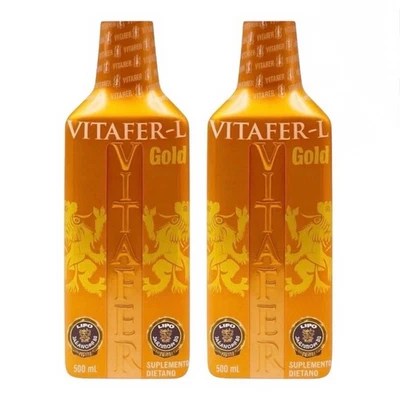 ✅ X2 BOTELLAS Vitafer L-Gold-Multivitamínico- 500ML🔥 (Original) 🔥 Foto 1 de 2