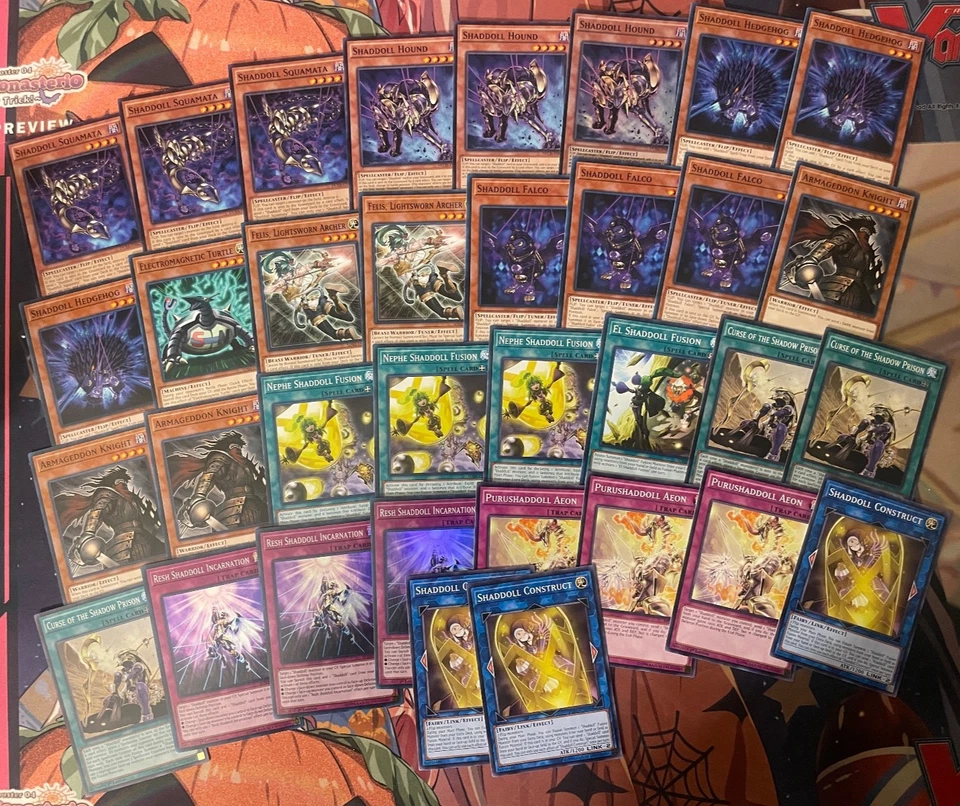 YUGIOH - SHADDOLL DECK CORE - HOUND, FALCO, NEPHE FUSION, RESH INCARNATION ~ - Image 1 of 1