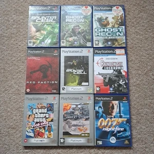 Playstation 2 Shooter Spielepaket x9 Sony PS2 Tom Clancy GTA James Bond Conflict - Bild 1 von 8