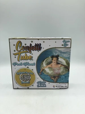 Playtek Pool Float, Large Round Glitter Glitter Swim Tube, Durable Floats Tubes - Image 1 of 4