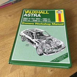 Haynes 635 Vauxhall Astra 1980 - 1984 Owners Workshop Manual 1297cc 1598cc 1796c - Picture 1 of 6