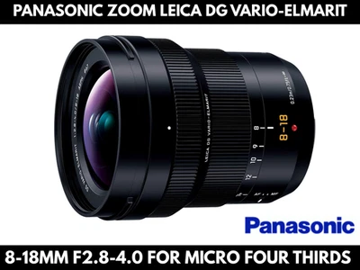 New Panasonic zoom Leica DG VARIO-ELMARIT 8-18mm F2.8-4.0 for Micro Four Thirds - Image 1 of 4