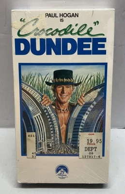 Crocodile Dundee VHS tape 1987 Paul Hogan Linda Kozlowski New And Sealed Foto 1 de 4