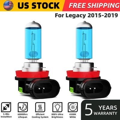 For Subaru Legacy 2015-2019 H11 Halogen Headlight Bulbs High/Low Beam Bright - Image 1 of 4