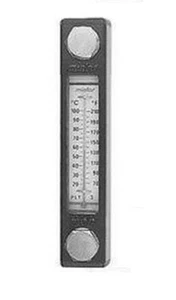 Hydraulic level indicator with thermometer M10 Bolts 76mm hole centres - Picture 1 of 1