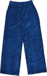 Giulietta Made in Italy Samt Cord Hose weites Bein Marlene Dunkelblau Gr. 36 38 - Bild 1 von 3