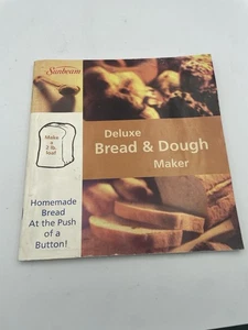 Vintage Sunbeam Deluxe Bread & Dough Maker 1997 Instruction Manual & Recipes - Imagen 1 de 4