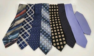 Neck Ties (Lot Of 7) Silk Polyester Izod Nautica JZ Richards Chaps Sparks - Picture 1 of 15