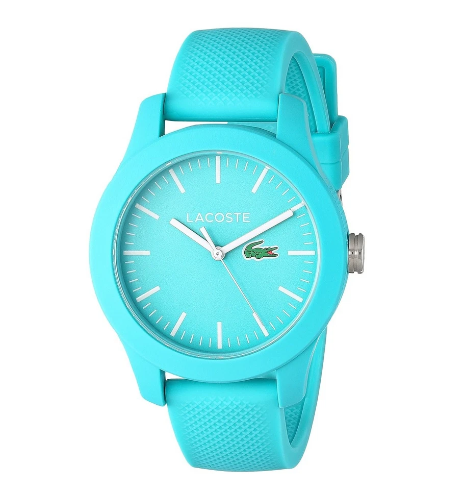 Lacoste 12.12 Women’s Watch 2000958 Turquoise Dial Blue Silicone Strap Quartz