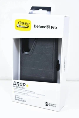 OtterBox Defender Pro Series Case and Holster For Samsung Galaxy S23FE - Black - Image 1 of 4