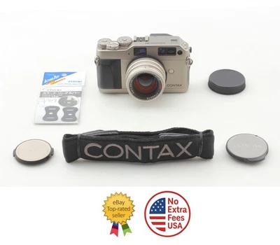 [COMO NUEVO con correa] Telémetro Contax G1 Cámara fotográfica Planar 45 mm f2 Lente de JAPÓN Foto 1 de 4