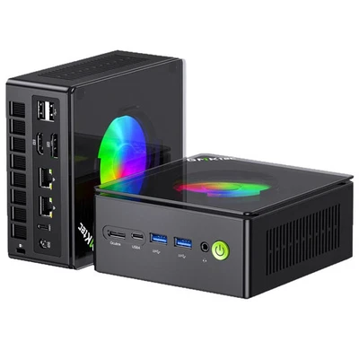 Mini PC K11 K8 Plus M7 AMD Ryzen 9 8945HS 8845HS 6850H 2*USB4 2*DDR5 2*2.5G - Image 1 of 4