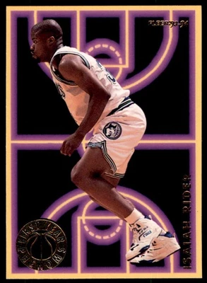 1993-94 FLEER FIRST YEAR PHENOMS ISAIAH RIDER MINNESOTA TIMBERWOLVES #8 NM - Image 1 of 2