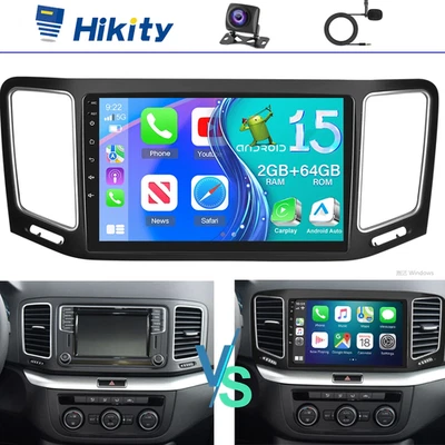 Android 15 2+64GB Carplay Autoradio Für VW Sharan II 7N Seat Alhambra II 2010-22 - Bild 1 von 4