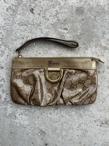 Gucci Vintage Patent Monogram Clutch Bag - Picture 1 of 13