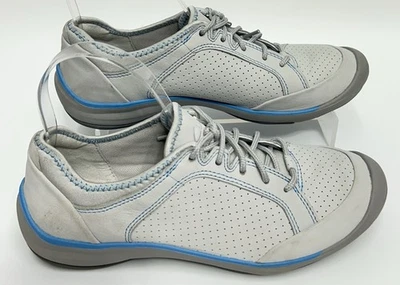 Zapatilla deportiva Clarks privo para mujer talla 7,5 M gris azul con cordones cómoda para correr Foto 1 de 4