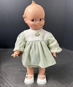 Vintage 1970s Amsco Cameo KEWPIE Doll 12" in Green Dress - Picture 1 of 17