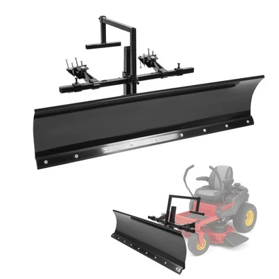 适用于零转割草机雪犁 5 英尺 60 英寸雪地刀片可调节通用 — 第 1/4 张图片