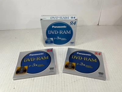 7 Panasonic DVD-RAM 240 Min 2-3x Speed LM-HH94LU New 9.4 GB - Image 1 of 4