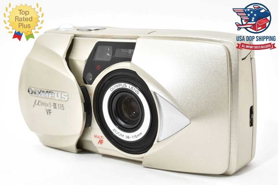 [EXC+5] Olympus mju μ II 170 VF Point & Shoot 35mm Compact Film Camera JAPAN - Image 1 of 4