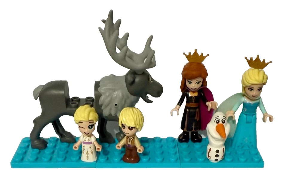 LEGO Frozen Minifigure Lot ANNA ELSA KRISTOFF OLAF & SVEN Disney Micro Figures - Image 1 of 1
