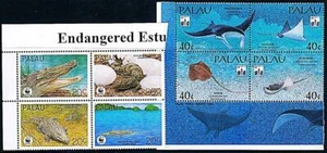 👉 PALAU = ANIMALES EN PELIGRO DE EXTINCIÓN MNH WWF, REPTILES, PECES - Imagen 1 de 1