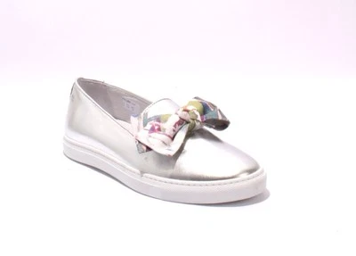 Mocasines sin cordones Diego Bellini 5016 cuero metálico/tela con lazo 41/US 11 Foto 1 de 4