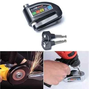 Lucchetto Antifurto Moto Bloccadisco Moto con Allarme Sonoro 110dB per Moto 6MM - Foto 1 di 8