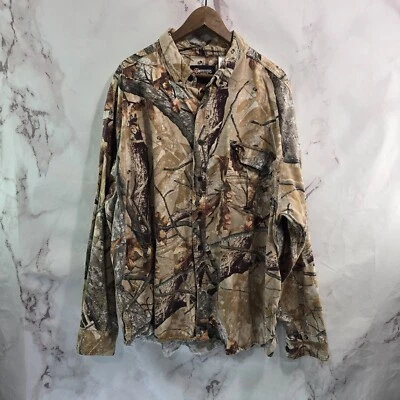 Camisa Outfitters Ridge Para Hombres 3XL Camuflada Bosque Abotonada Caza Fusión 3D Foto 1 de 4